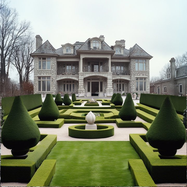After - French Formal Garden Design