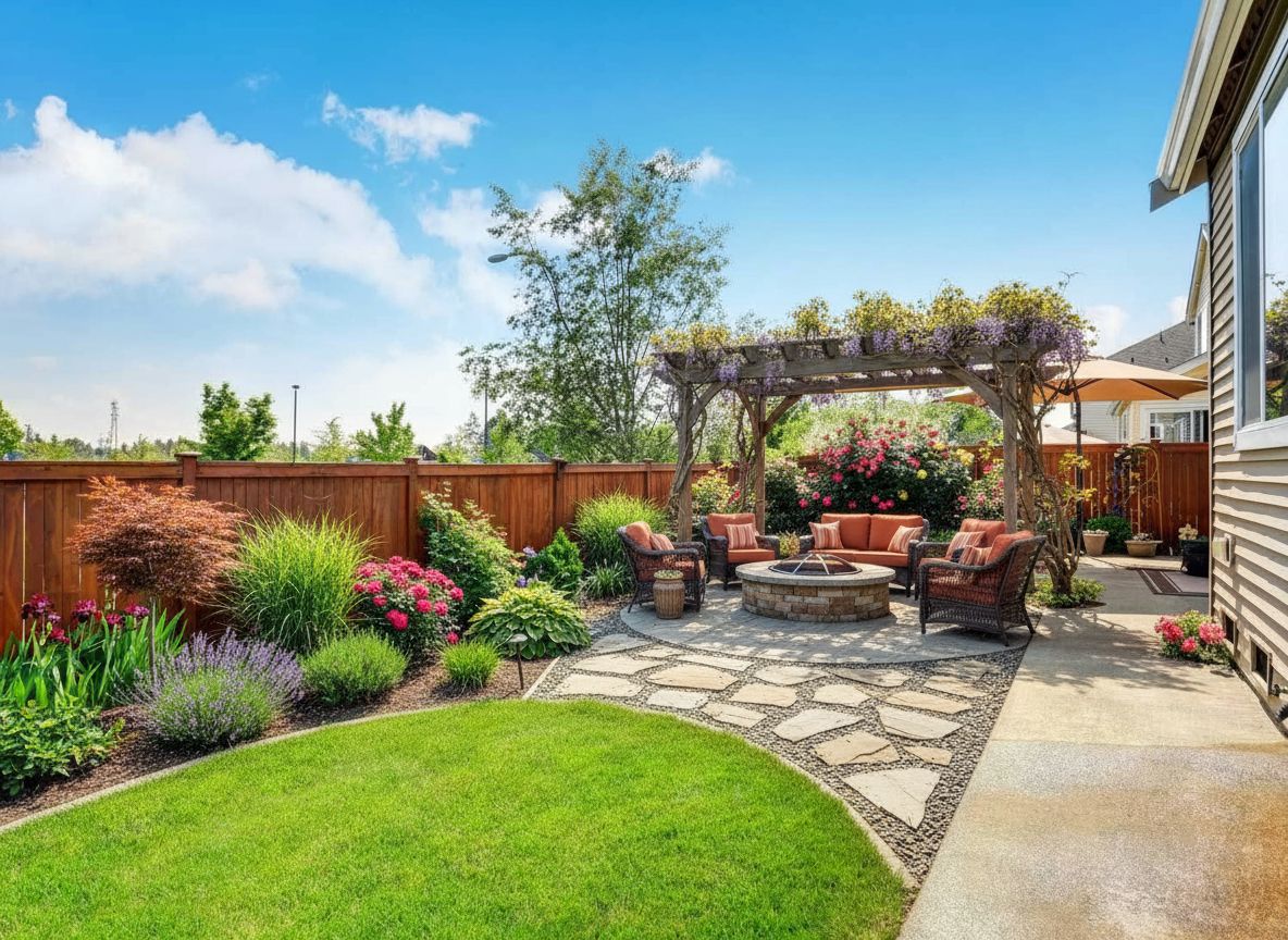 Back yard FirePit and Gathering area design