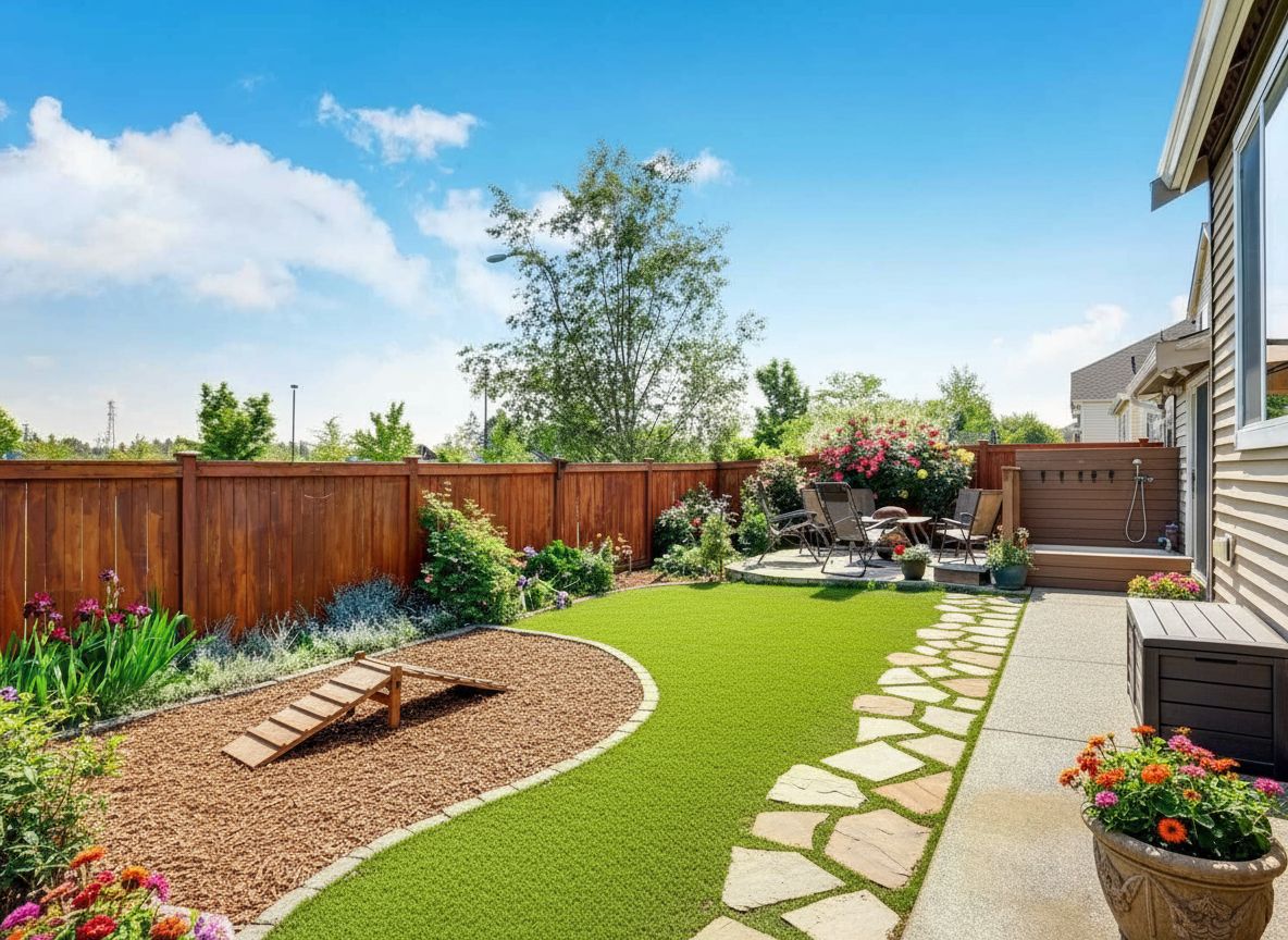 Back yard Pet-Friendly Zone design
