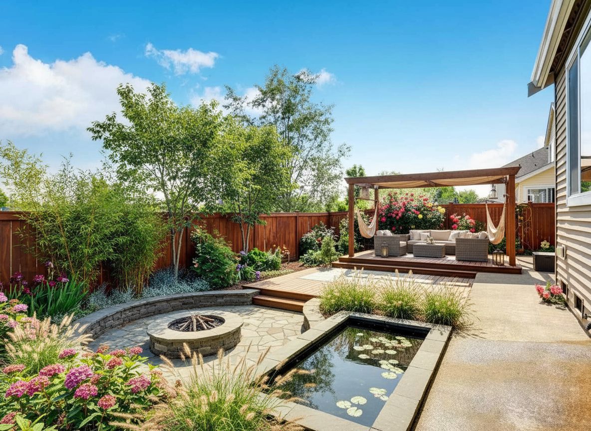 Back yard Relaxation Space design