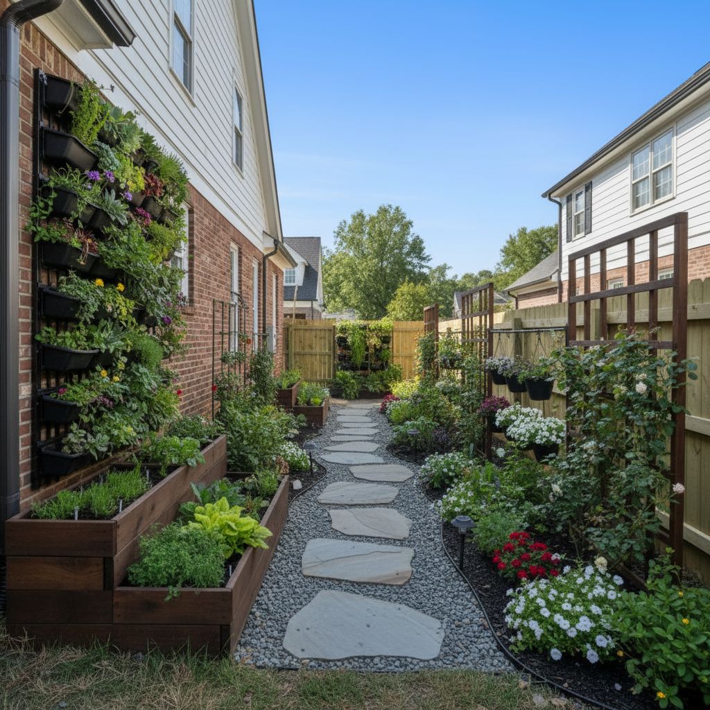 Side yard Vertical Garden design